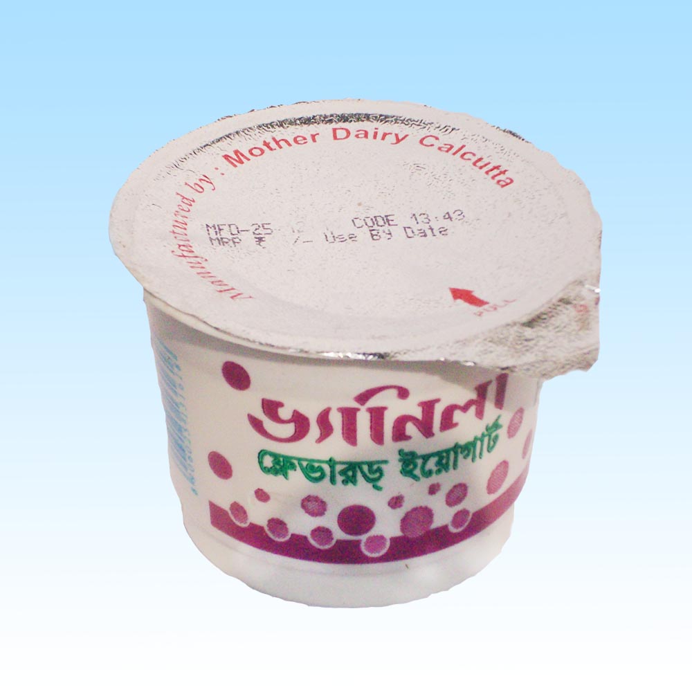 VANILA FLAVOURED YOGHURT Mother Dairy Calcutta